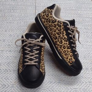 Rocky Women's Leopard Print Sneakers - Black and Tan Excellent For Work.